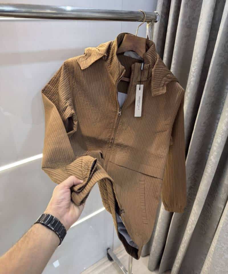 Essential Brown Embroidery Logo Imported WindCheater