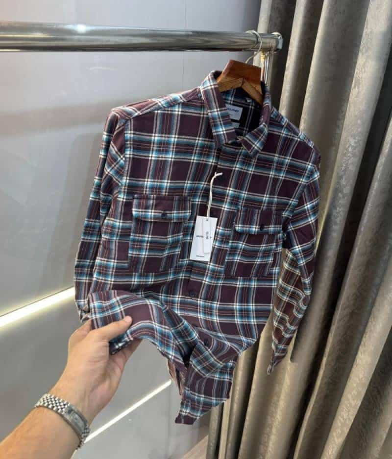Jack&Jones Wine Checks Premium Classic Shirt
