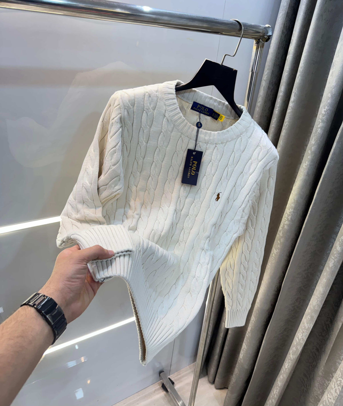 Ralph Laure white embroidery Premium Sweatshirt