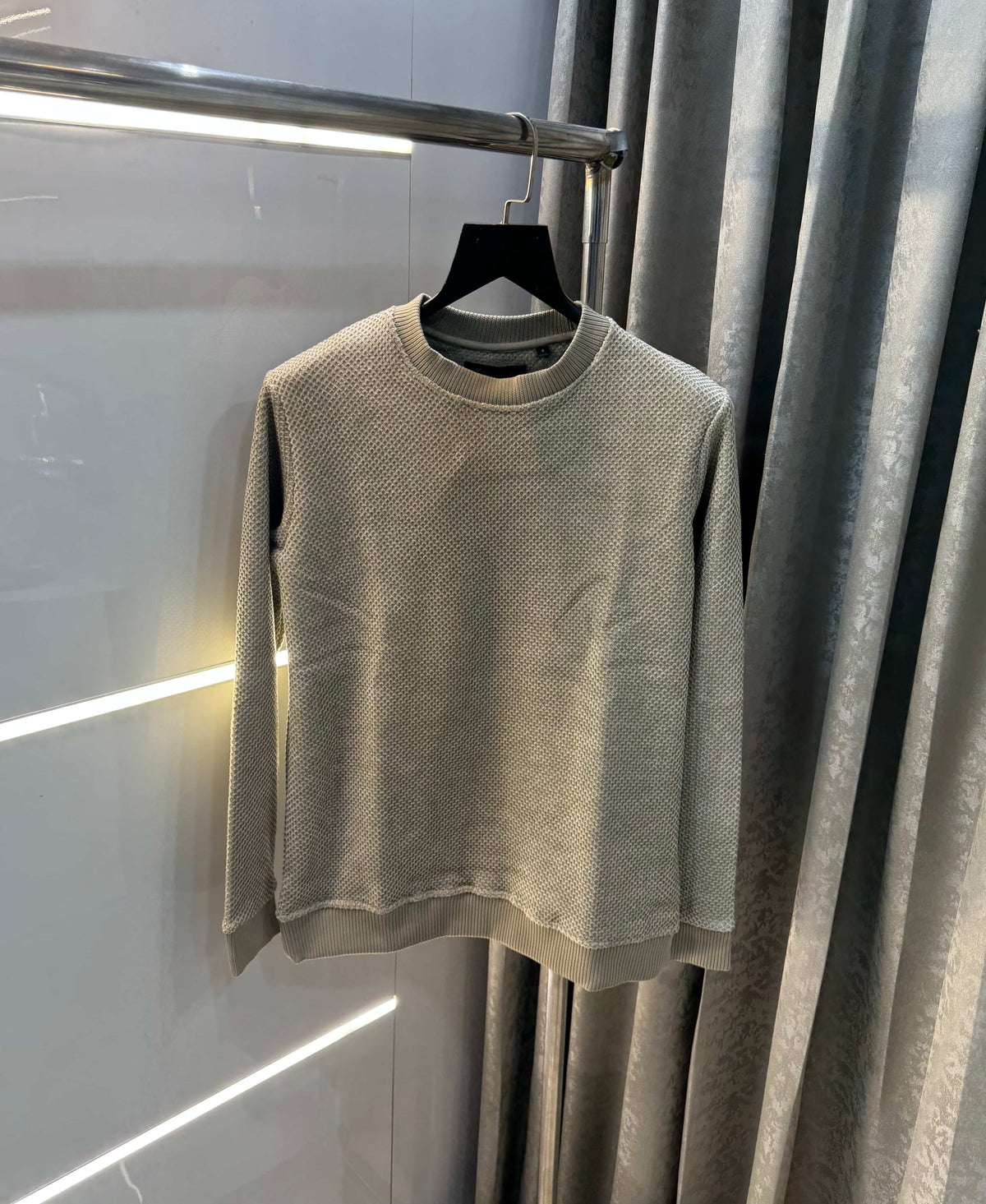 Mossim o Dutti Beige Imported Knitted Pull Over