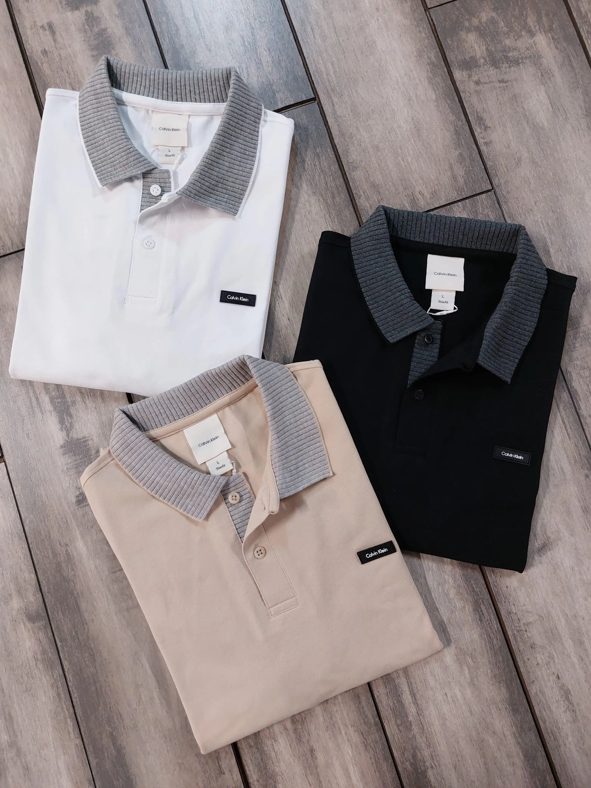 Calvin  Klein Black Patch Logo Premium Polo T-Shirt