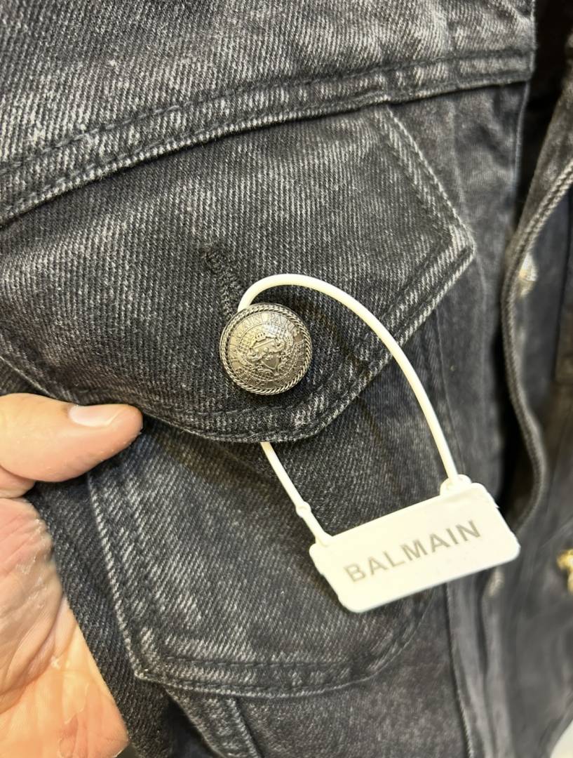 Balmai_n Turkey Imported Very Premium Highly Detailed Denim Black Jacket (DN 560)
