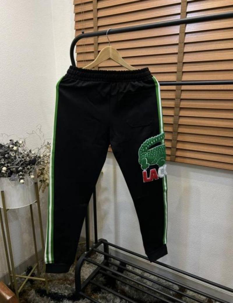 Lacost_e Logo Patchworked Turkey Imported Premium Trackpant