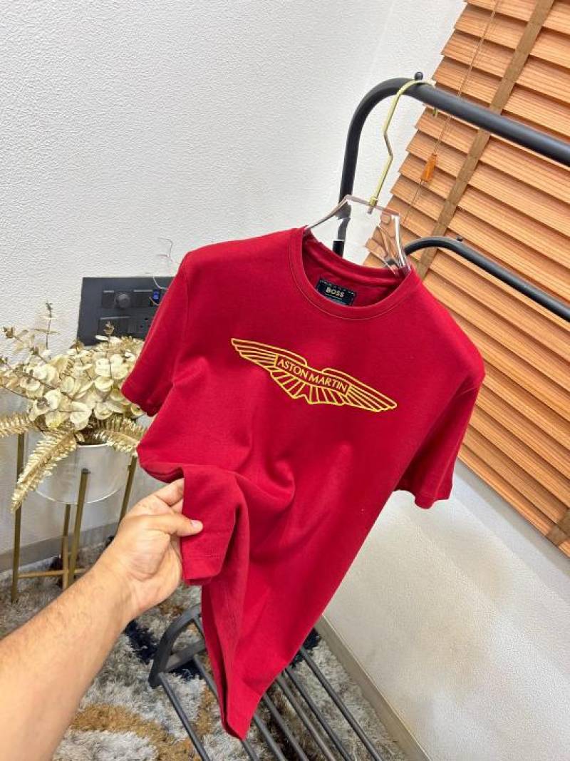 Bos_s x Hacket_t Aston Martin Premium Imported Round Neck T-shirt (DN 530)