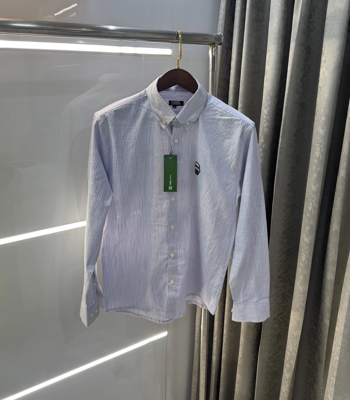Karl Lagerfeld Purple Printed Premium Shirt