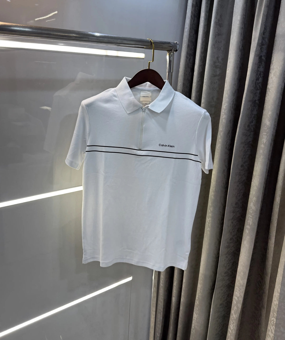 Calvin  Klein White Premium Polo T-Shirt