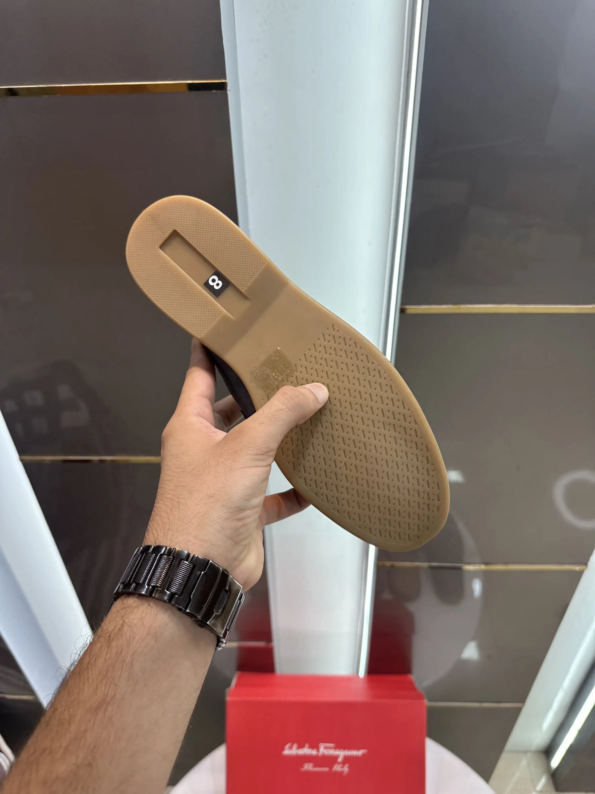 Salvatore_Ferragamo Tan Premium Suede Leather Slip-Ons