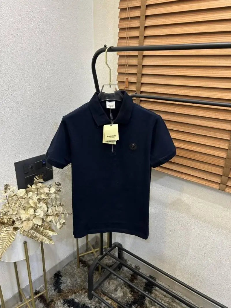 Burberr_y Logo Chain Imported Classic Polo T-shirt (DN 618)