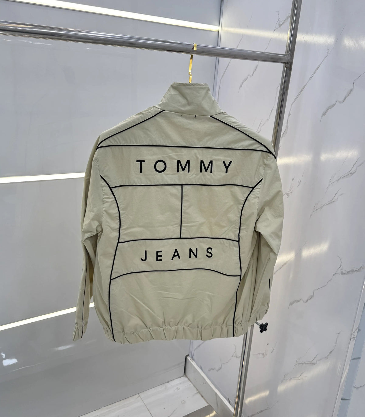 Tomm y Hilfige r Beige Imported Premium WindBreaker Jacket