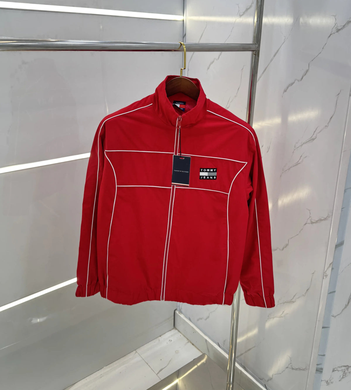 Tommy  Hilfiger Red Imported Premium WindBreaker Jacket