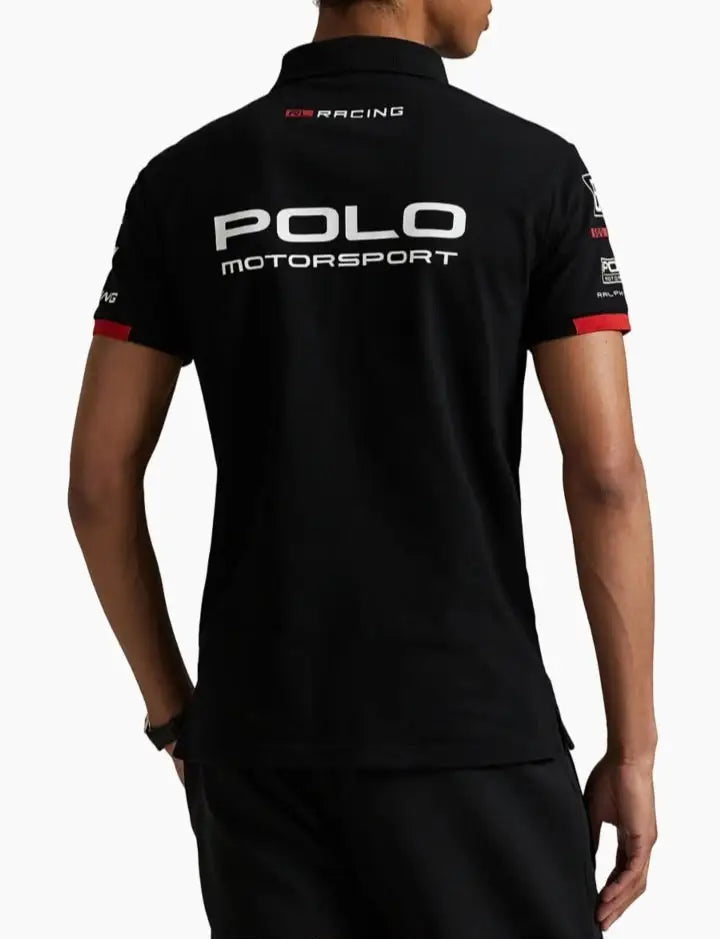 Ralp.h Laure.n Black Embroidery Logo Premium Classic Polo T-Shirt