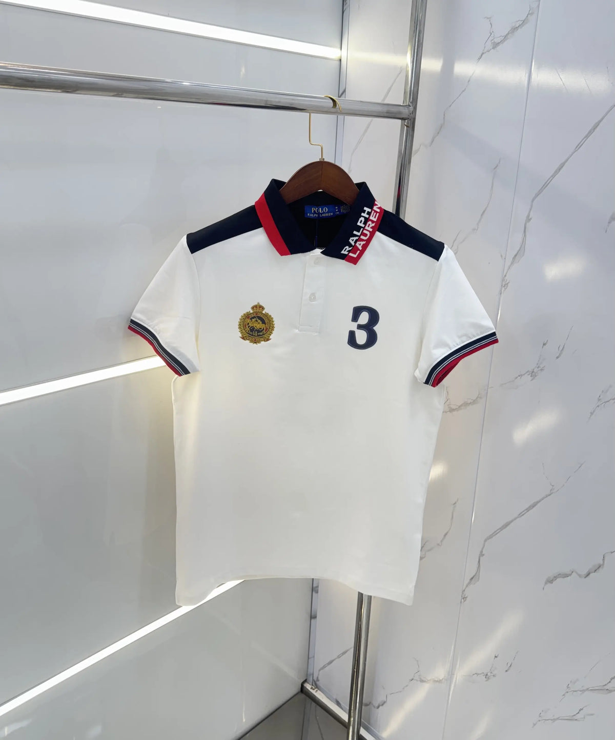 Ralph  Lauren White Premium Polo T-shirt