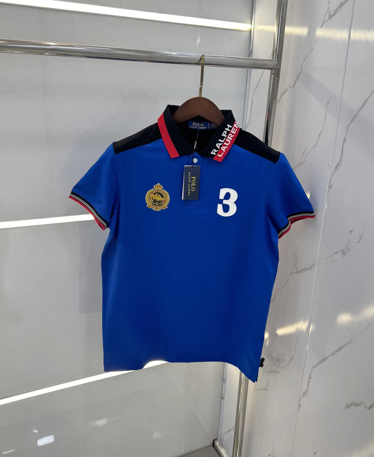 Ralph  Lauren Blue Premium Polo T-shirt