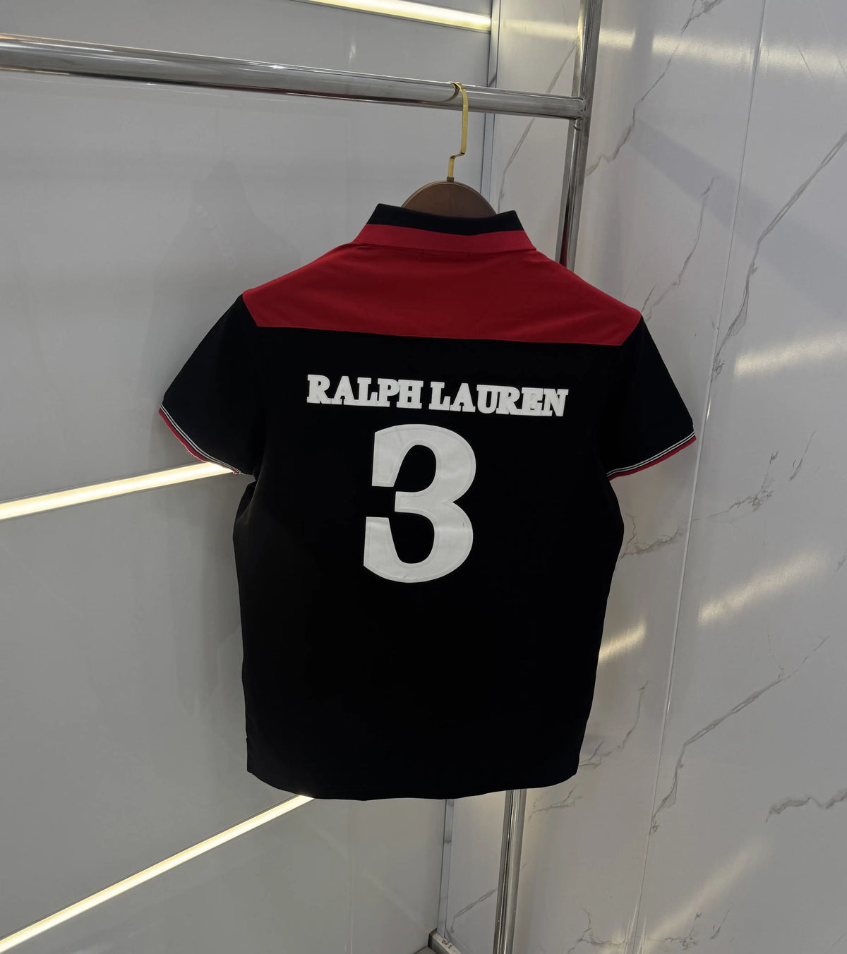 Ralph  Lauren Black Premium Polo T-shirt