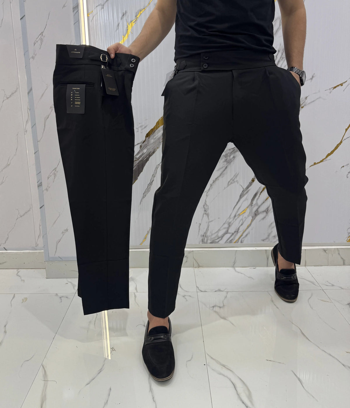 Astern Dion Black Imported Korean Trouser