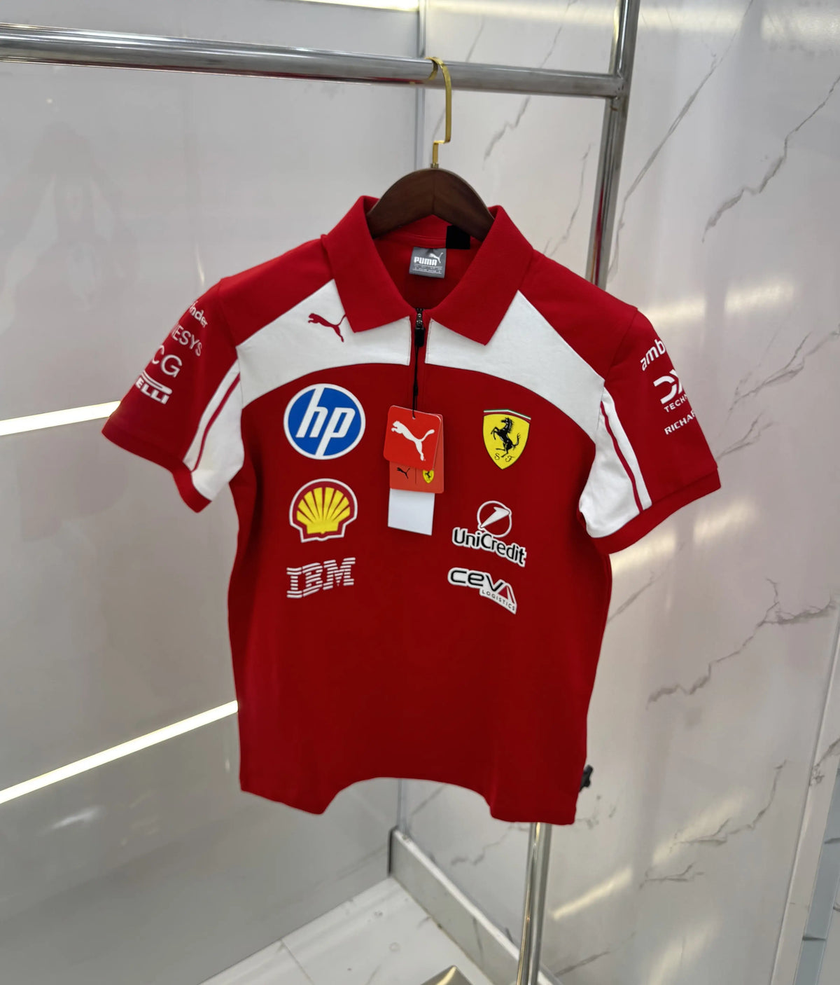 Pum a Red Ferrari Edition Premium Polo T-shirt