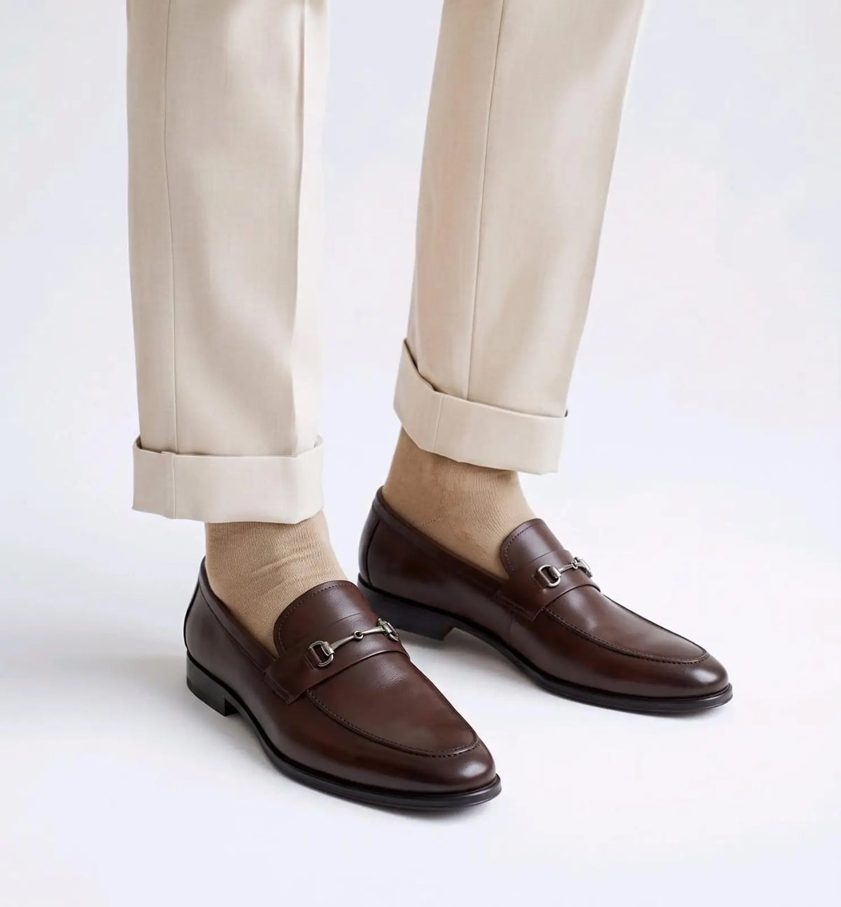 Tods_Brown Metal Buckle Premium Leather Formal Loafers