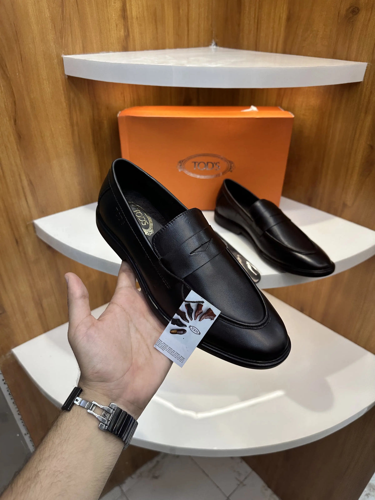 Tods_Black Premium Leather Formal Loafers