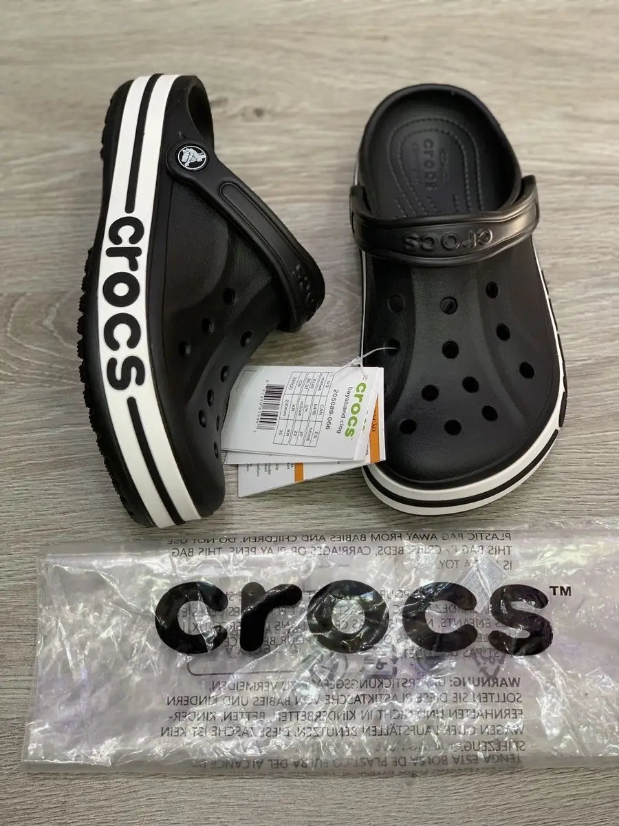 Crocs_Bayaband Clogs Black White
