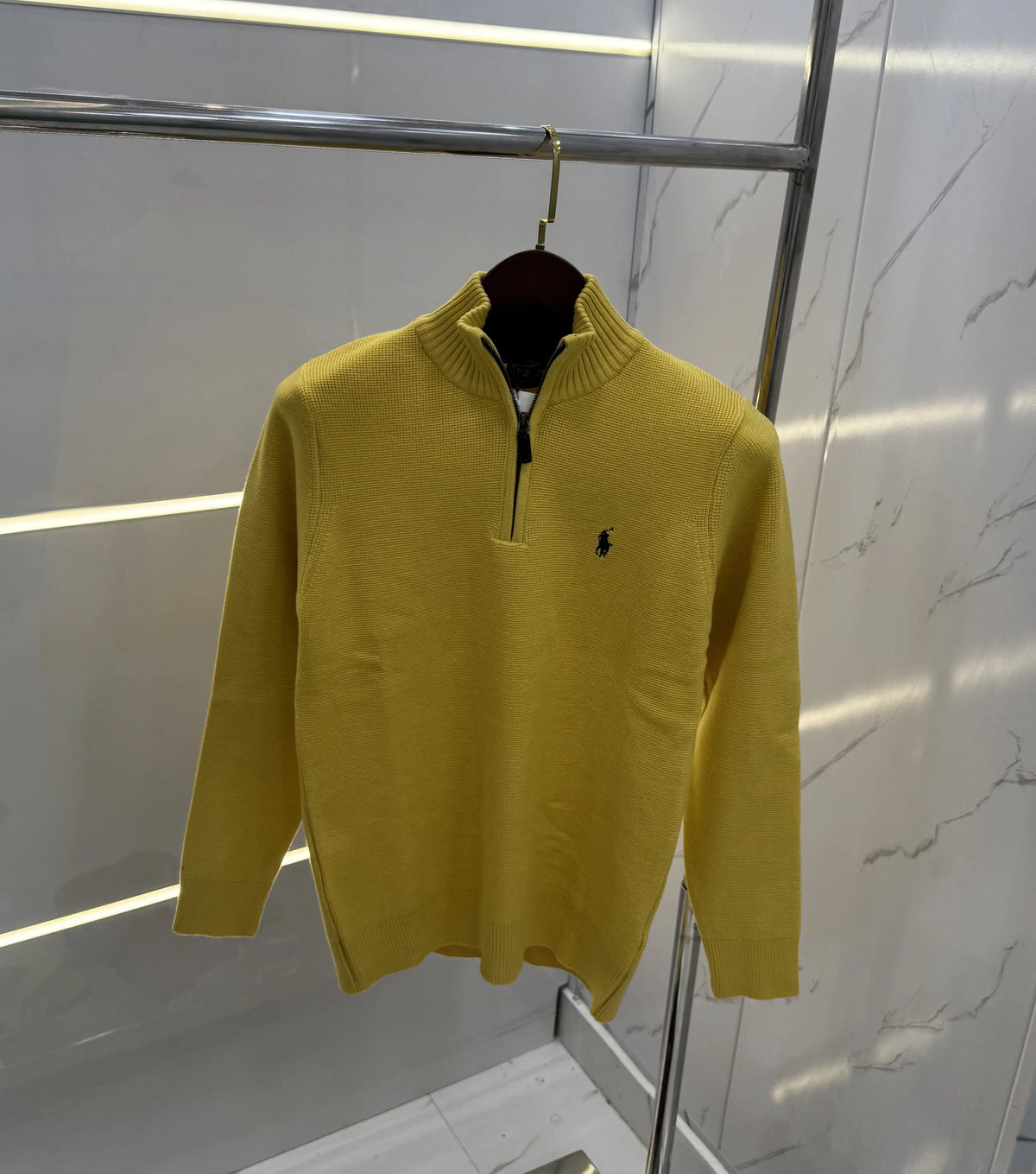 Ralph  Lauren Yellow Imported Knitted Pull Over