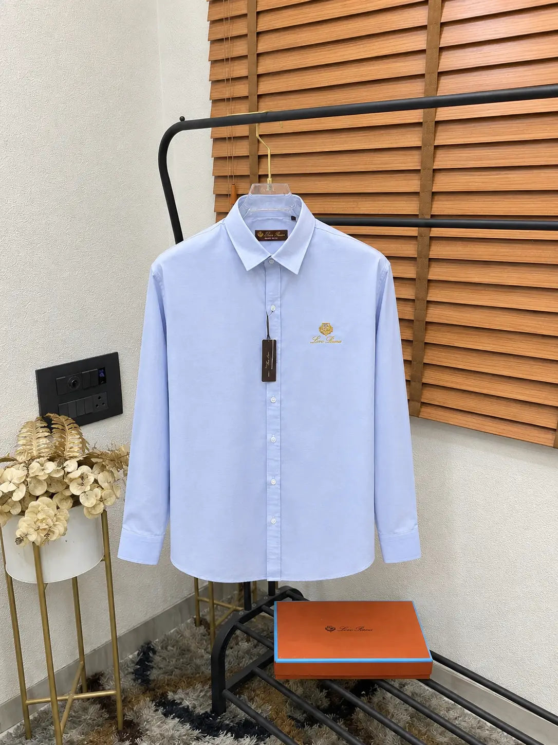 Loro Pian_a 100% Pure Soft Linen Cotton Imported Shirt With OG Box (DN 647)
