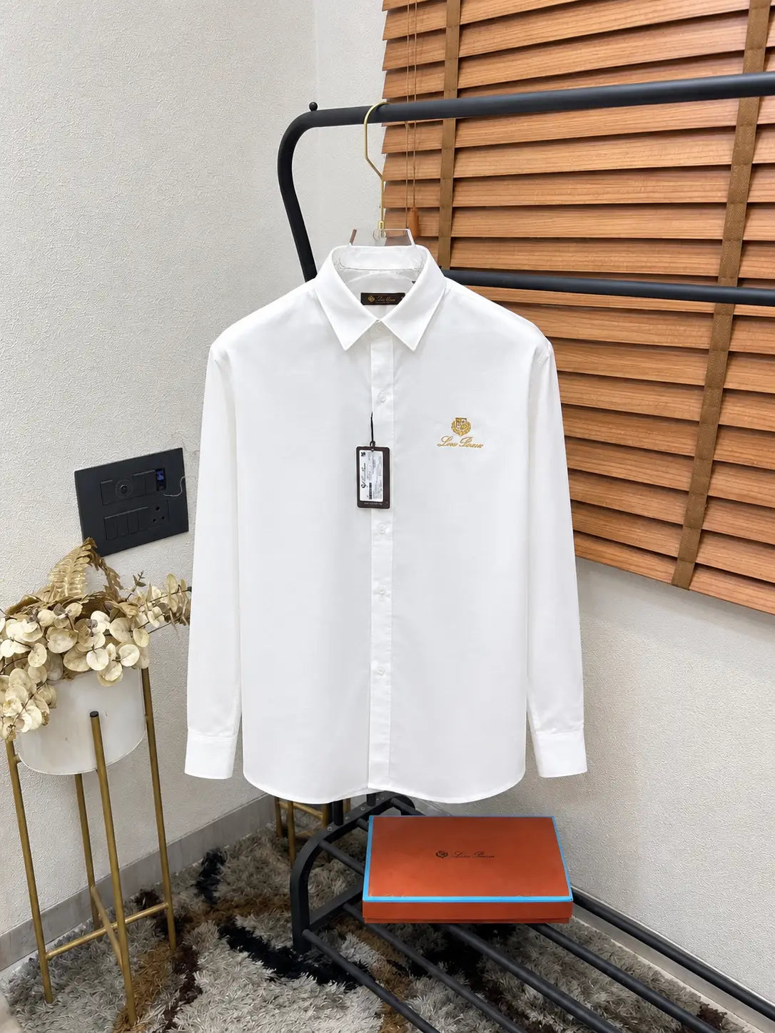 Loro Pian_a 100% Pure Soft Linen Cotton Imported Shirt With OG Box (DN 647)