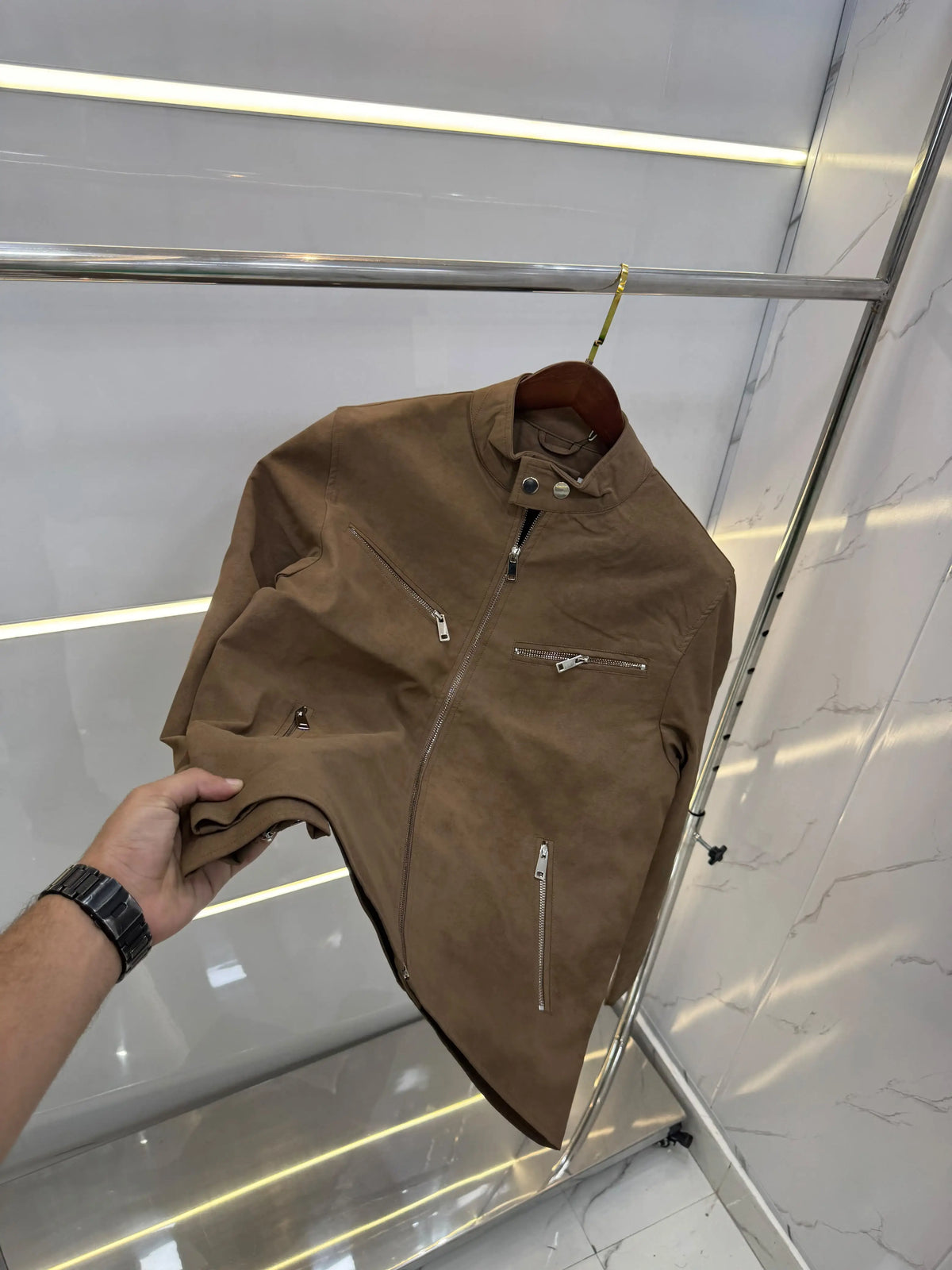 Coac h Brown Premium Leather Jacket