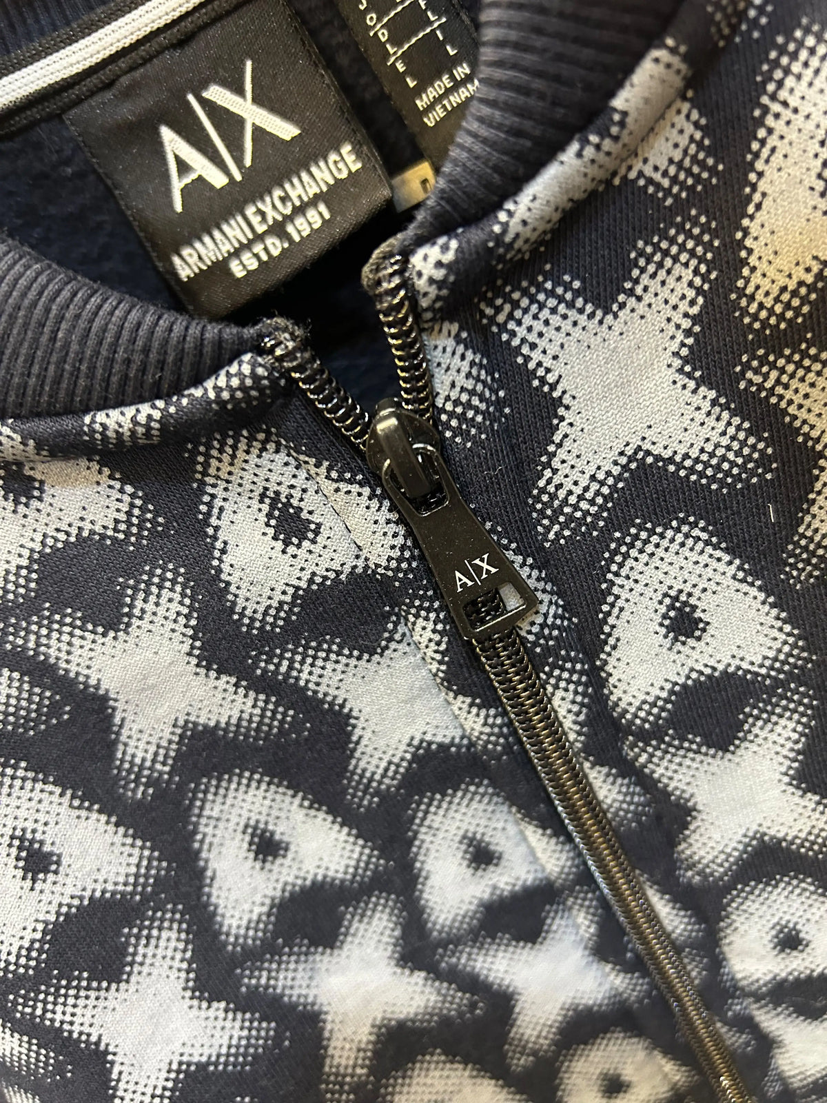 Arman_i Exchange All Over AX Printed Navy Blue Imported Premium Sweatshirt (DN 551)