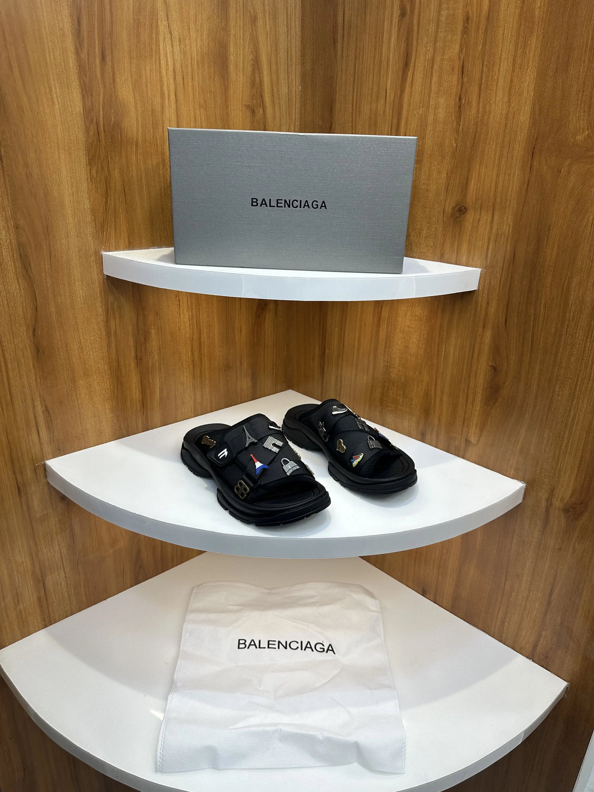 Balenciaga_Luxury Black Premium Slide For Men