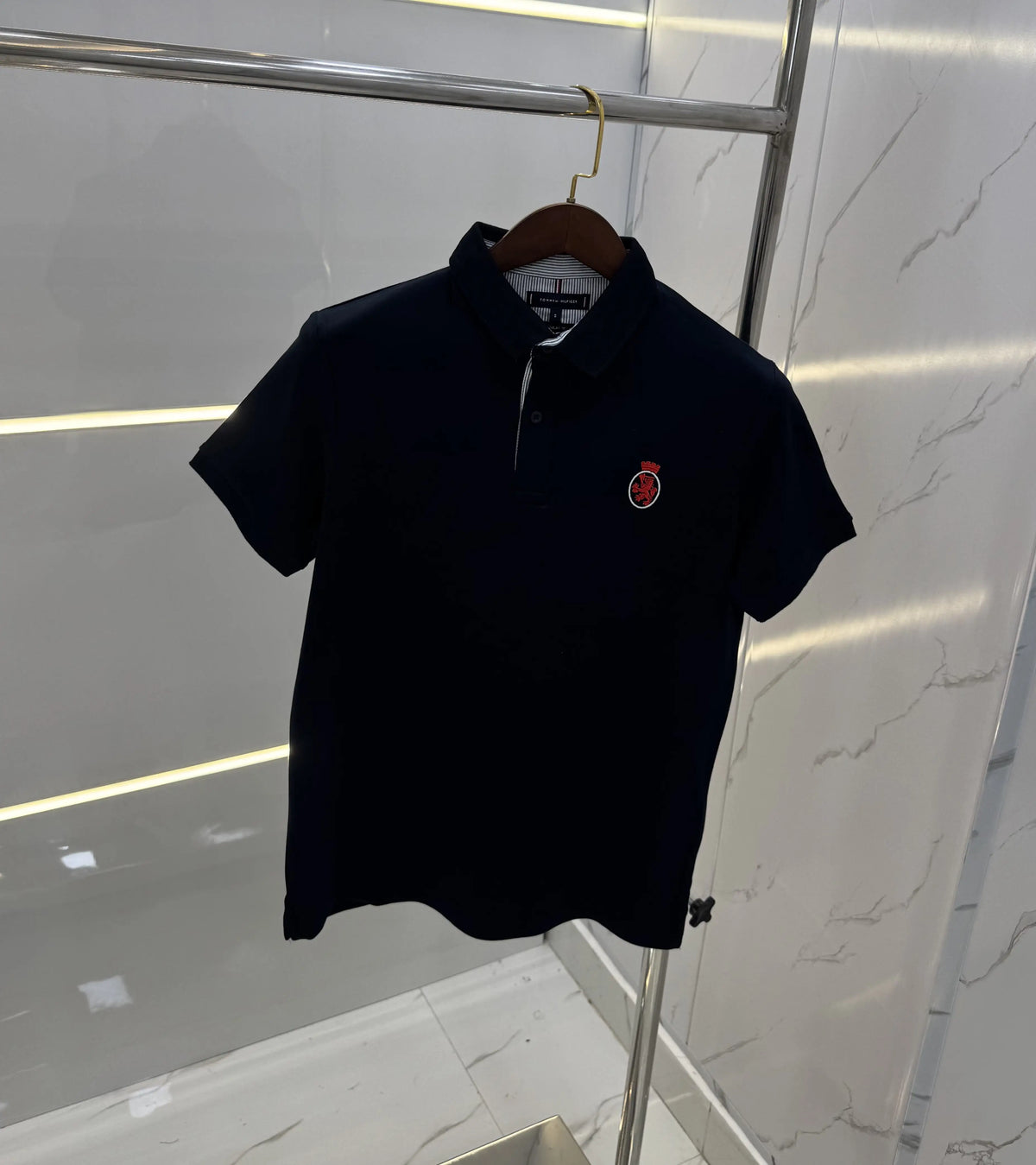 Tomm y Hilfiger Navy Blue Premium Polo T-shirt