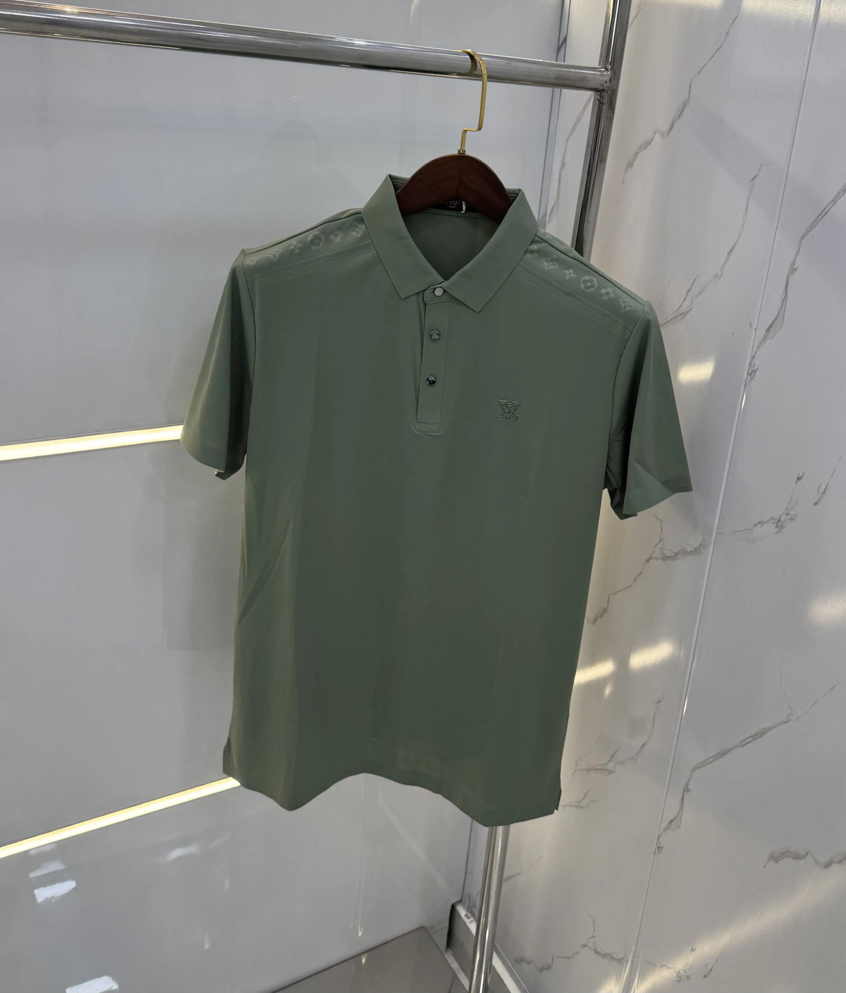 Loui s Vuitto n Green Luxury Polo T-shirt