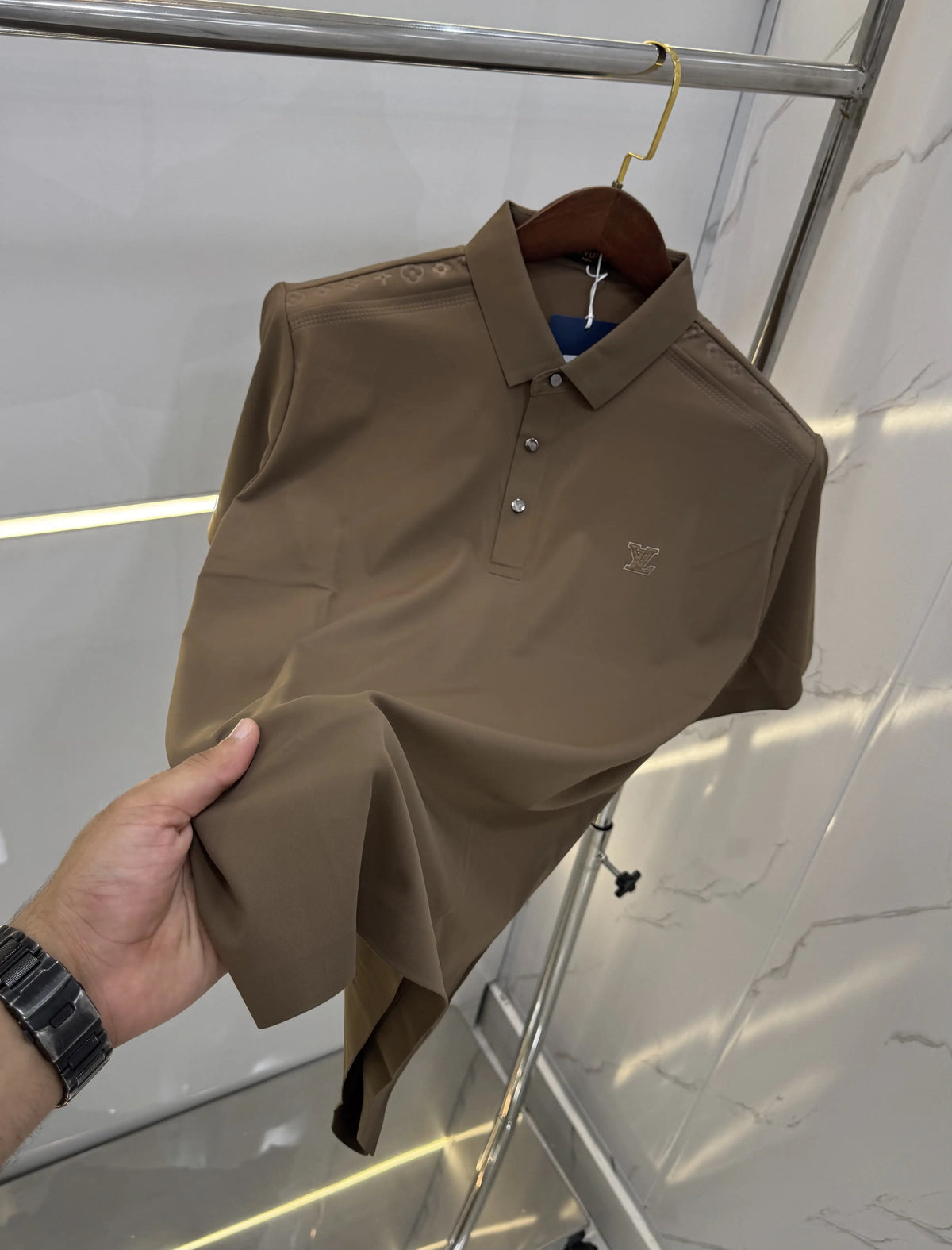 Loui s Vuitto n Brown Luxury Polo T-shirt