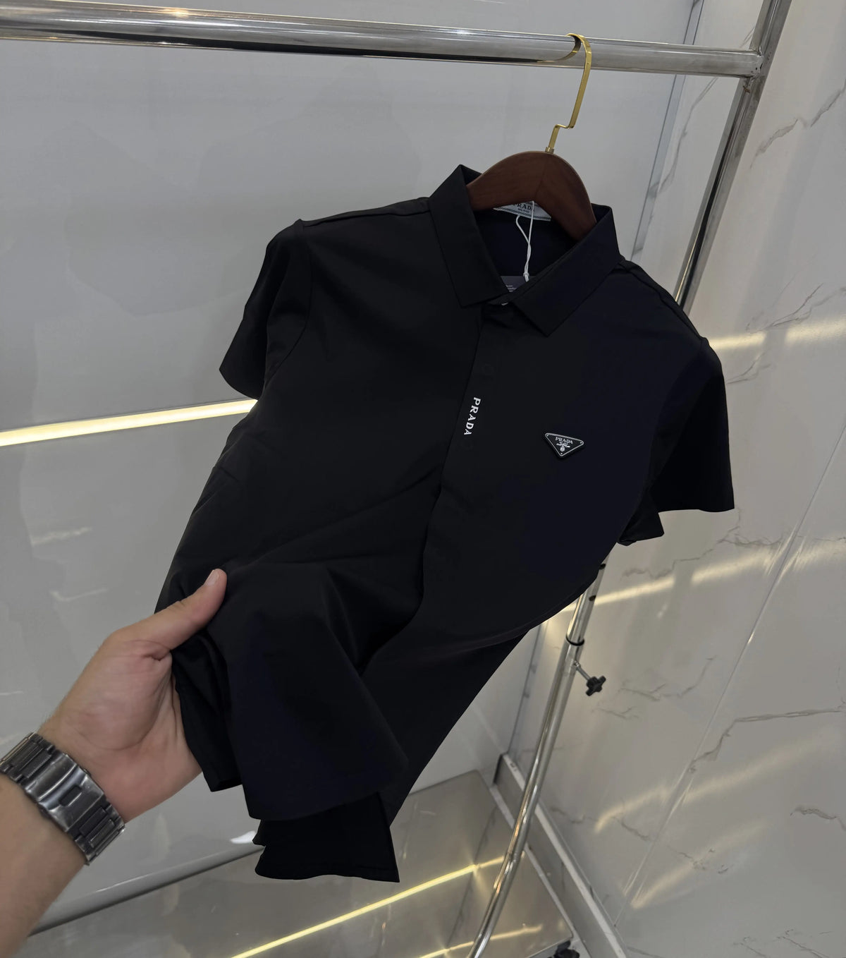 Prad a Milano Black Imported Luxury Shirt