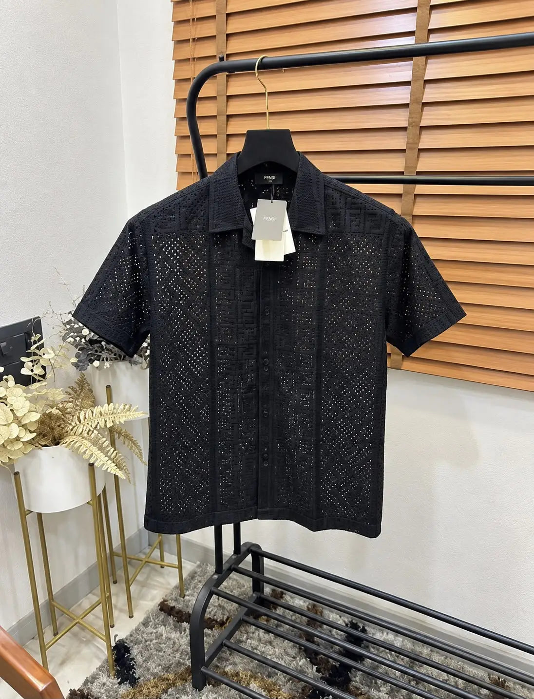 Fend_i Turkey Imported Knitted Premium Crochet Half Shirt