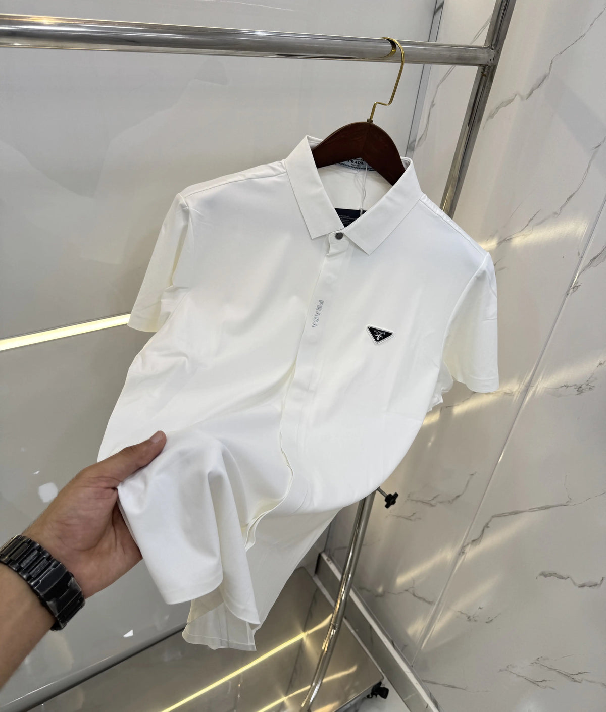 Prad a Milano White Imported Luxury Shirt