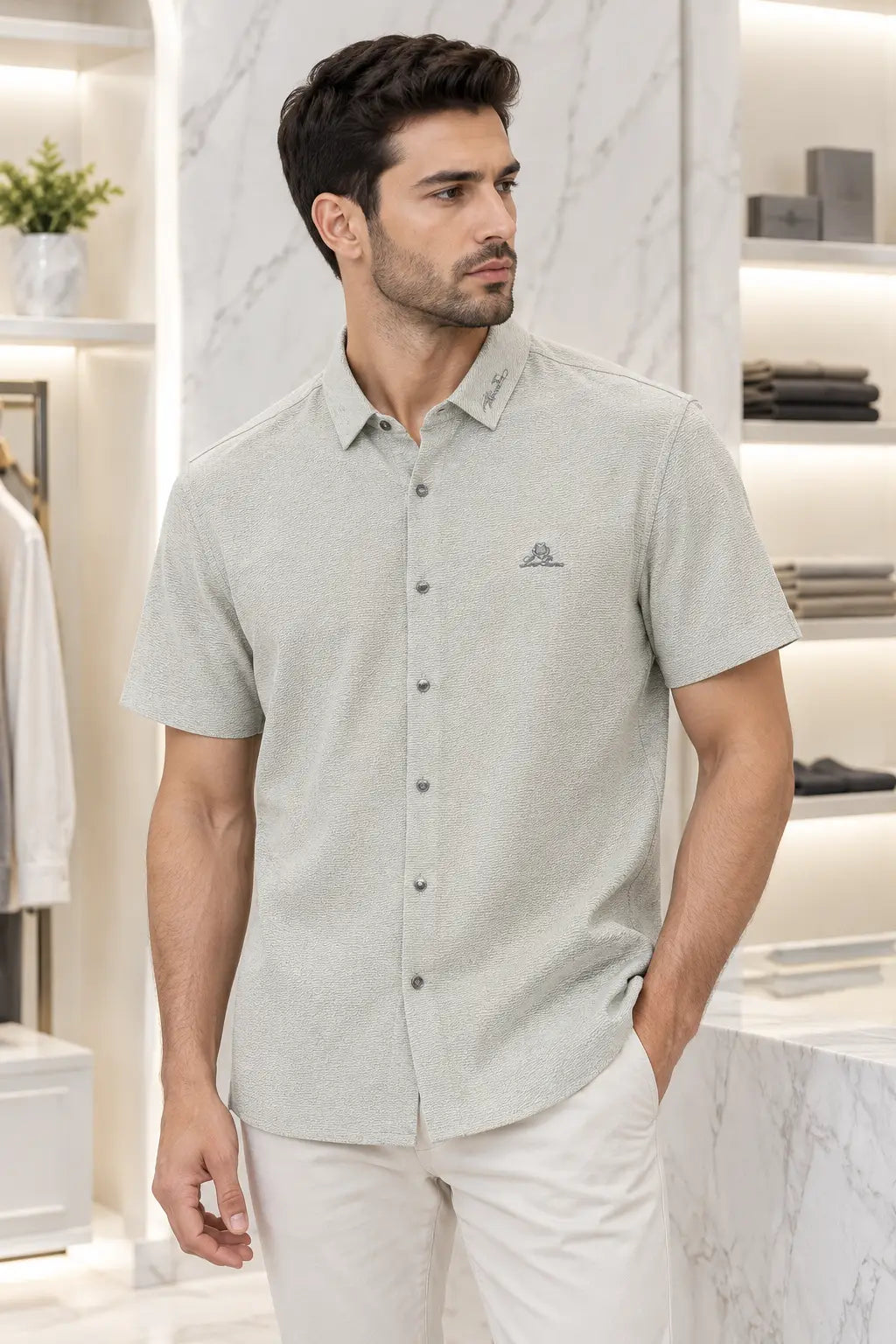 Loro Piana Beige Imported Luxury Shirt