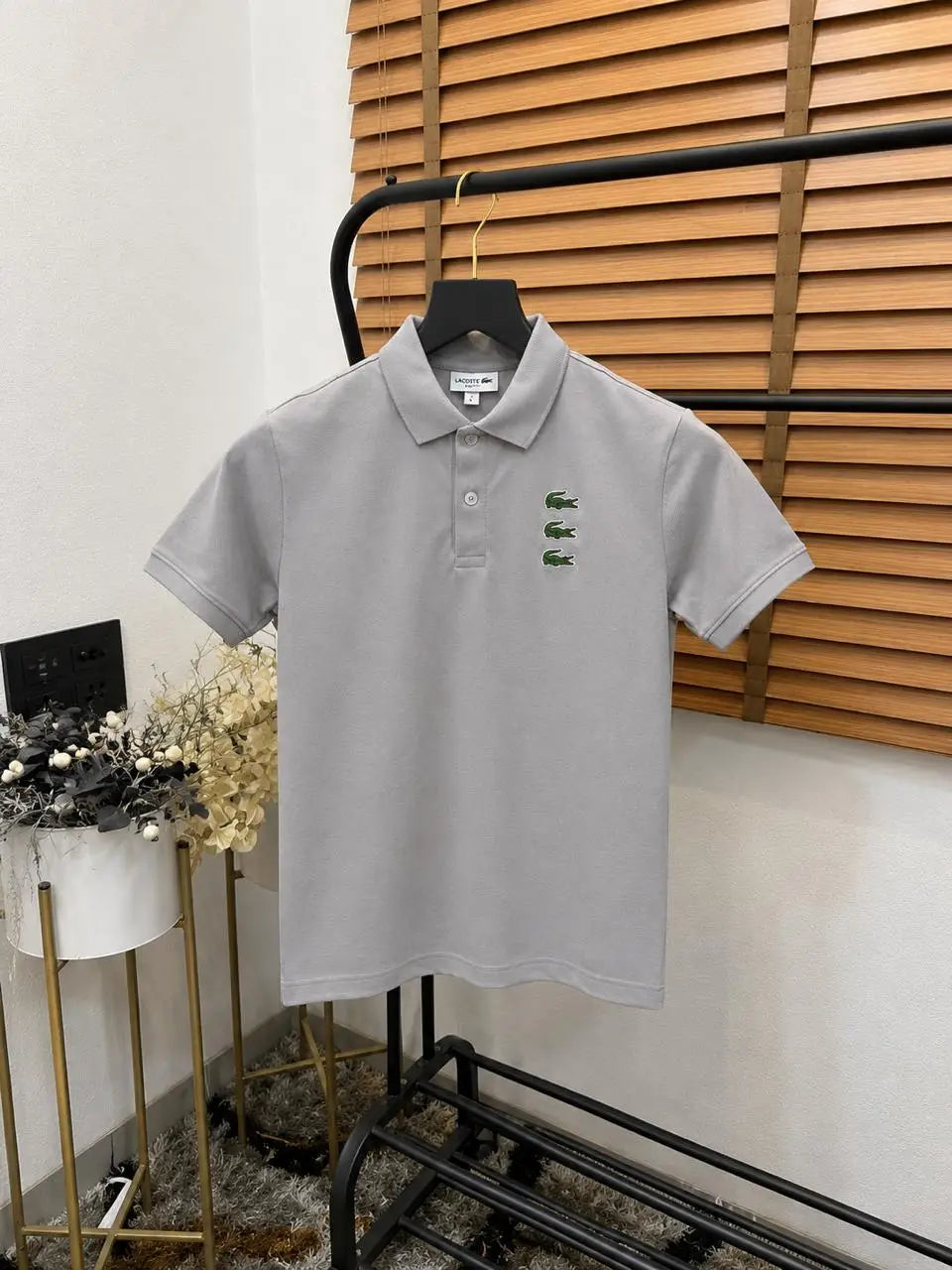 Lacost_e Monogram Embroidered Imported Premium Polo T-shirt With OG Brand Box (DN 002)