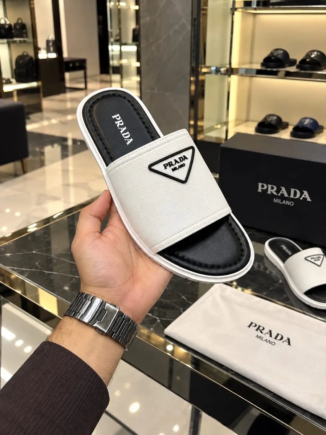 Prada_Milano Premium Luxury Slide For Men