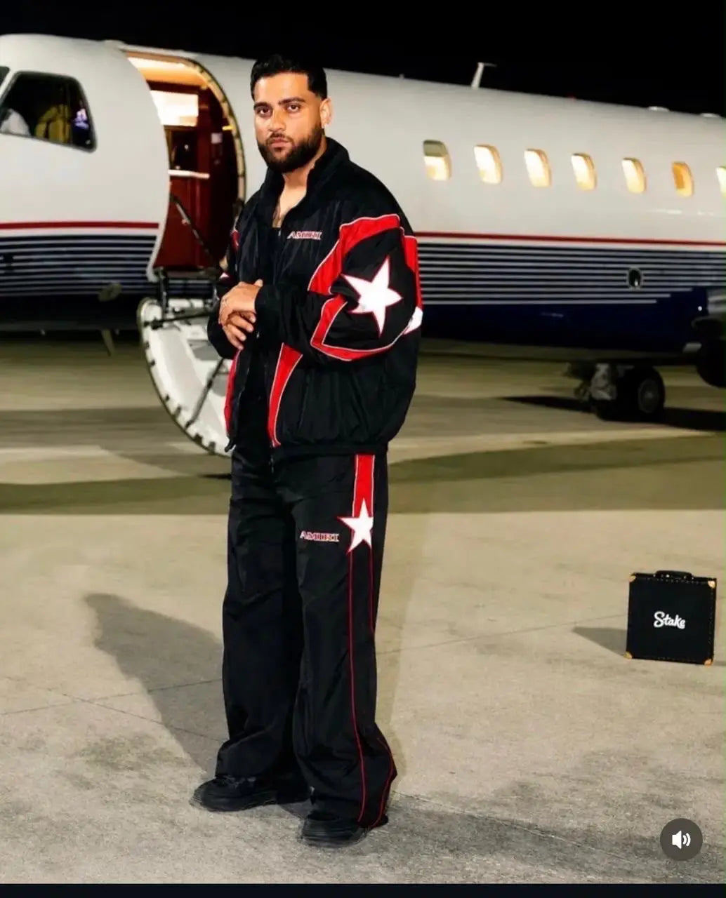 Amir i Red Karan Aujla Imported Bomber Jacket