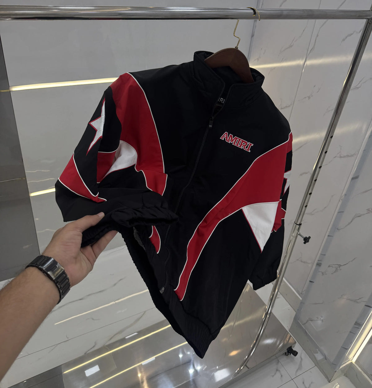 Amir i Red Karan Aujla Imported Bomber Jacket