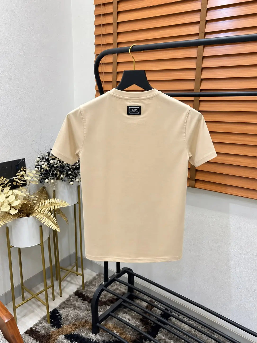 Emporio Arman_i Logo Embroidered Premium Round Neck T-shirt