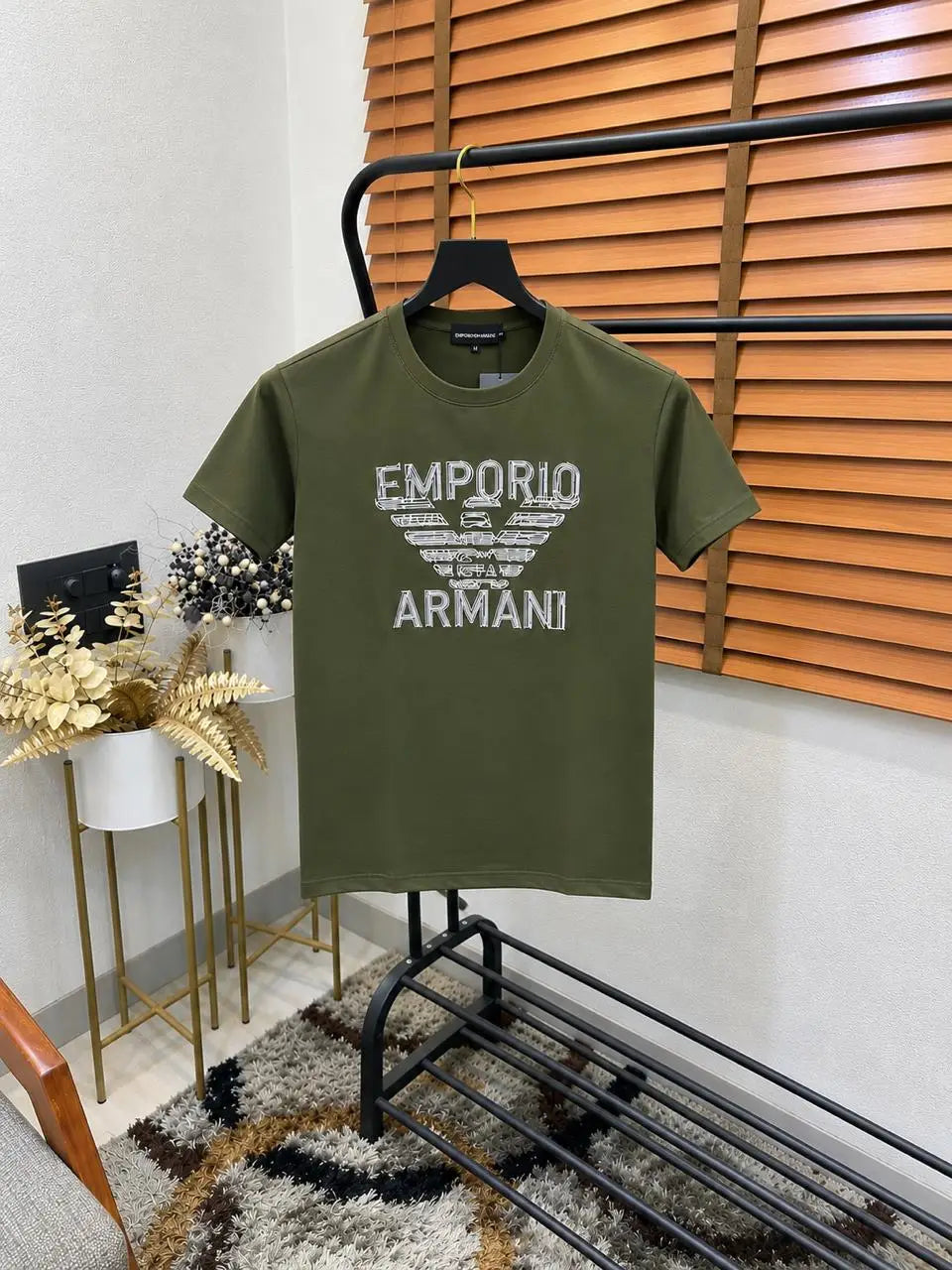 Emporio Arman_i Embroidered Premium Round Neck T-shirt