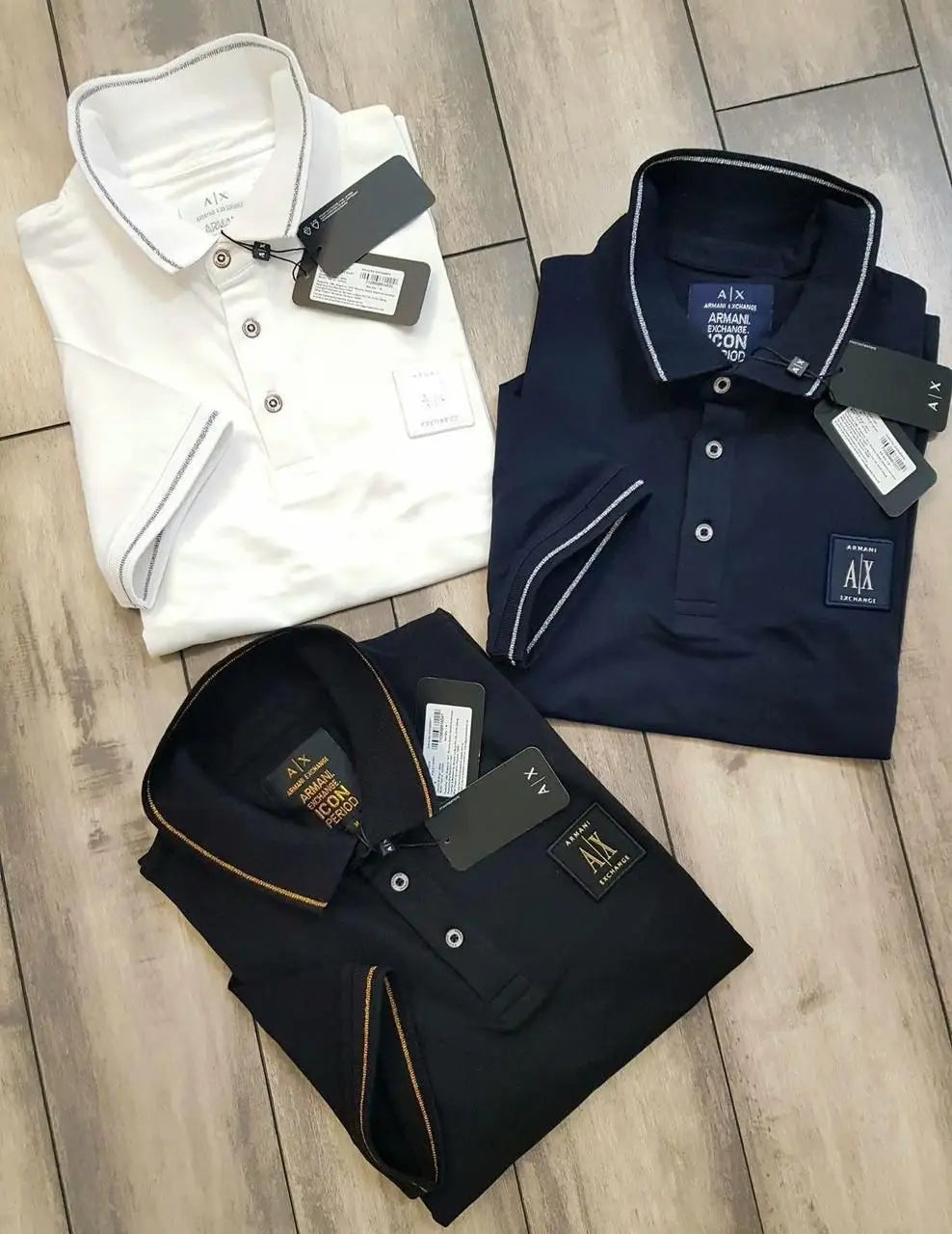 Arman i Exchange White Logo Work Premium Polo T-shirt