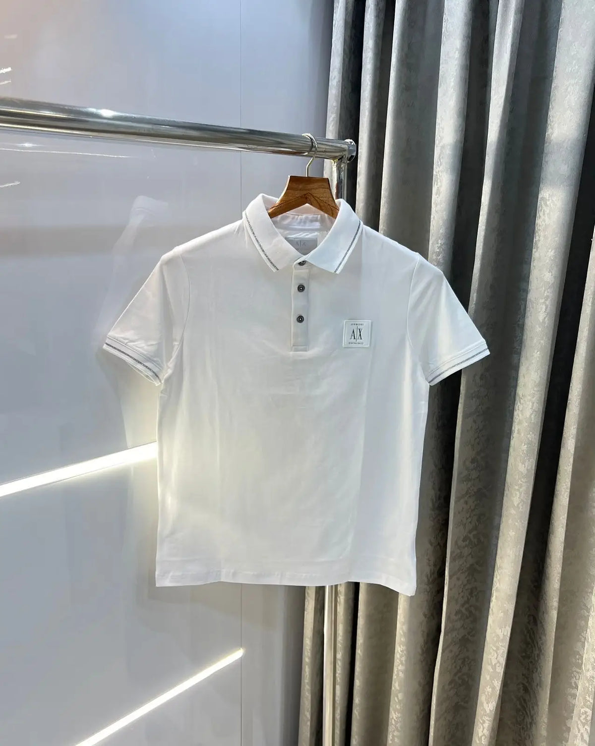 Arman i Exchange White Logo Work Premium Polo T-shirt