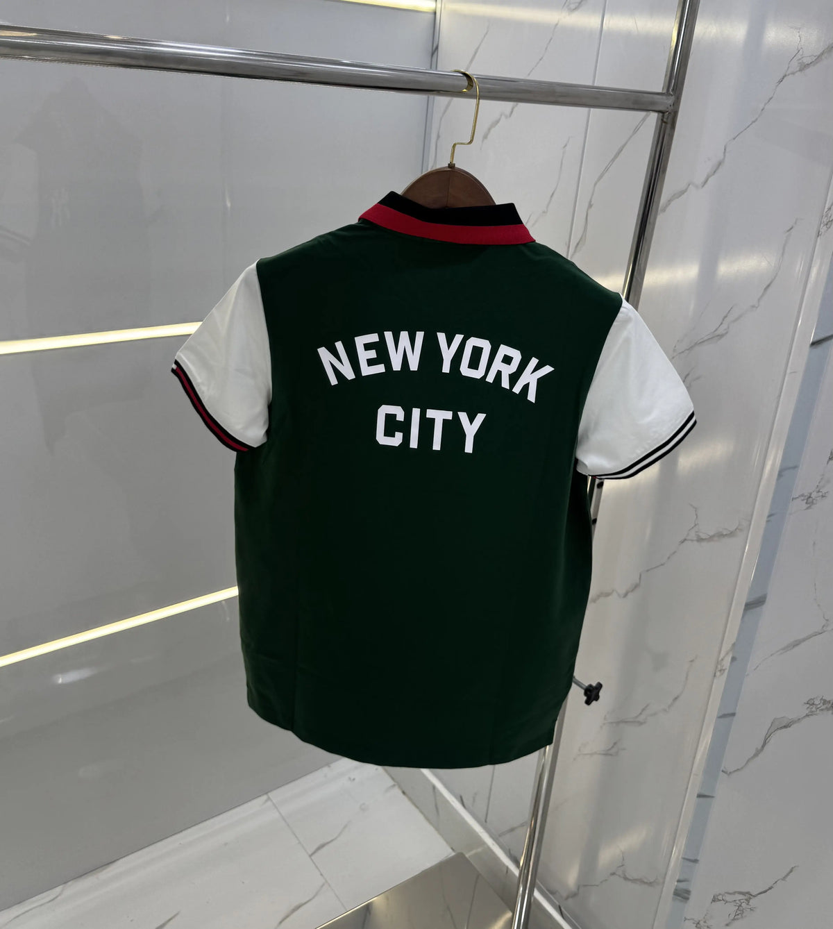Tommy Hilfige r Green Logo Work  Premium Polo T-Shirt