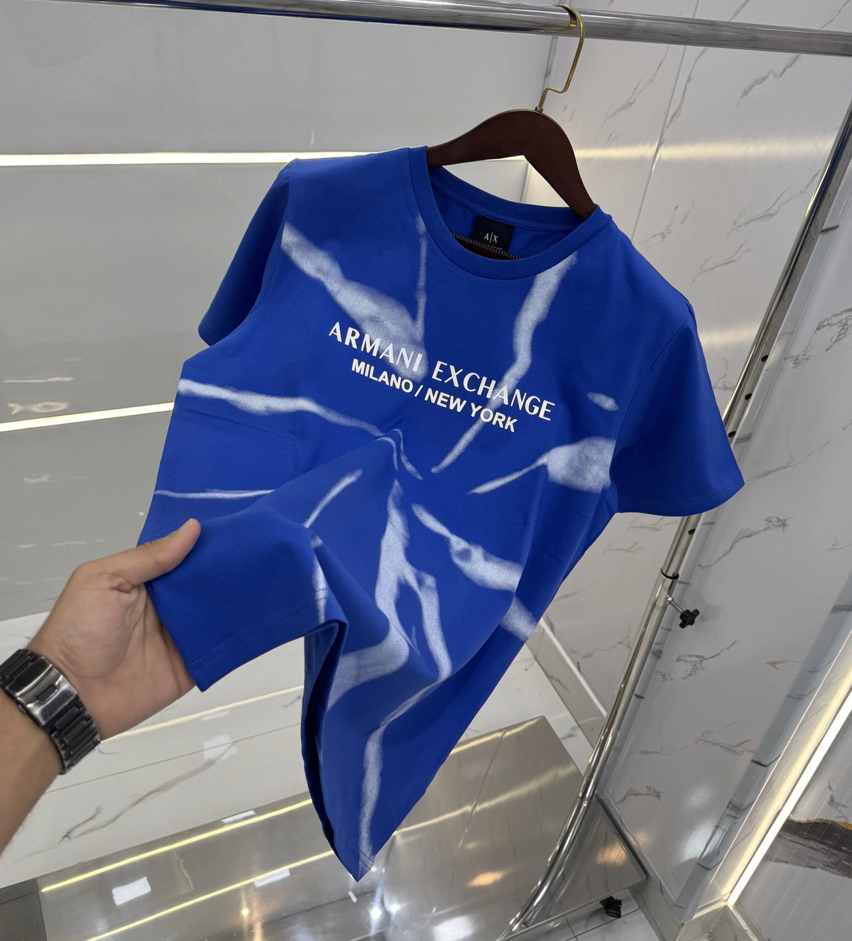 Arman i Exchange Blue Logo Work Premium T-Shirt