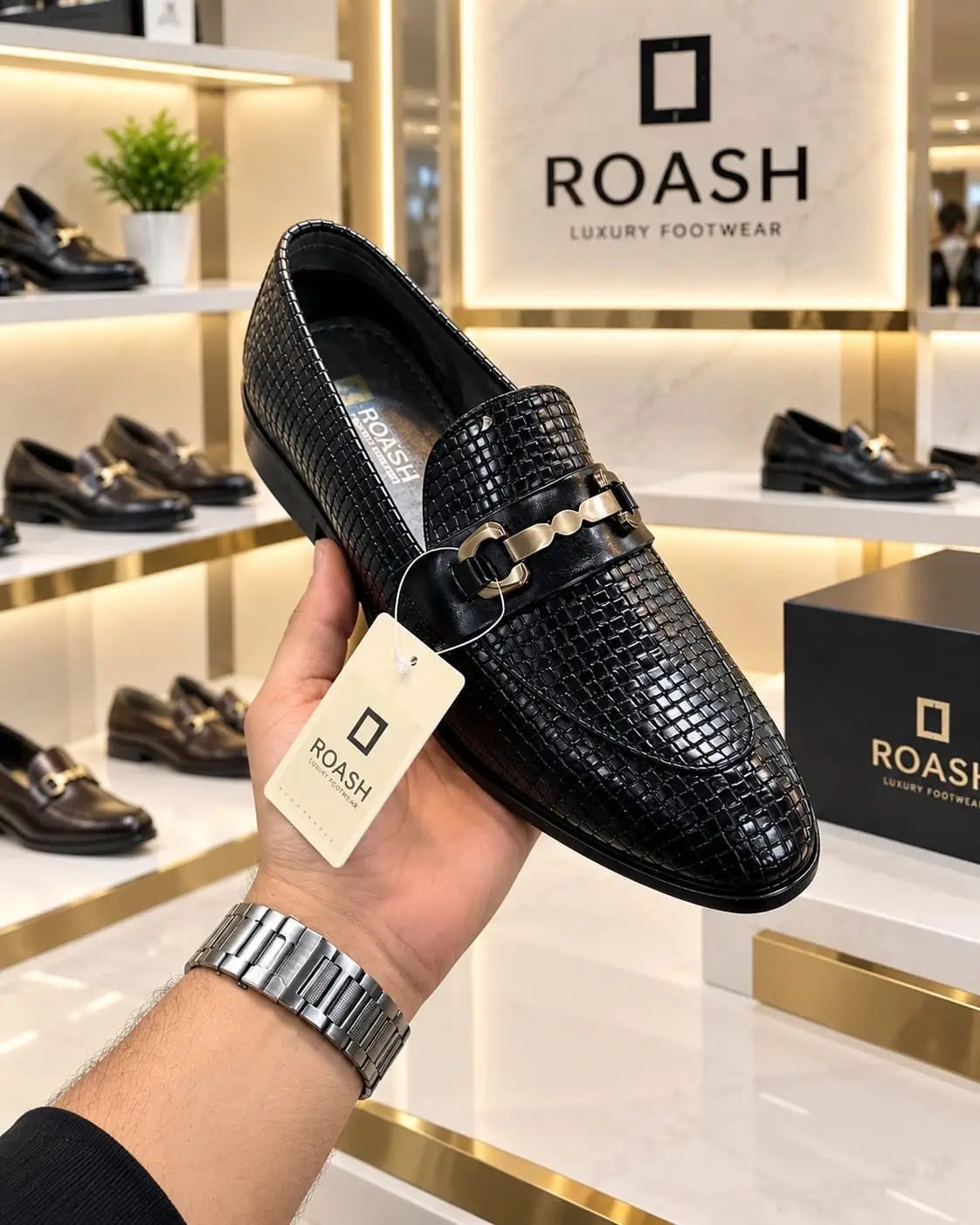Roash_Concept Premium Black Formal Loafers