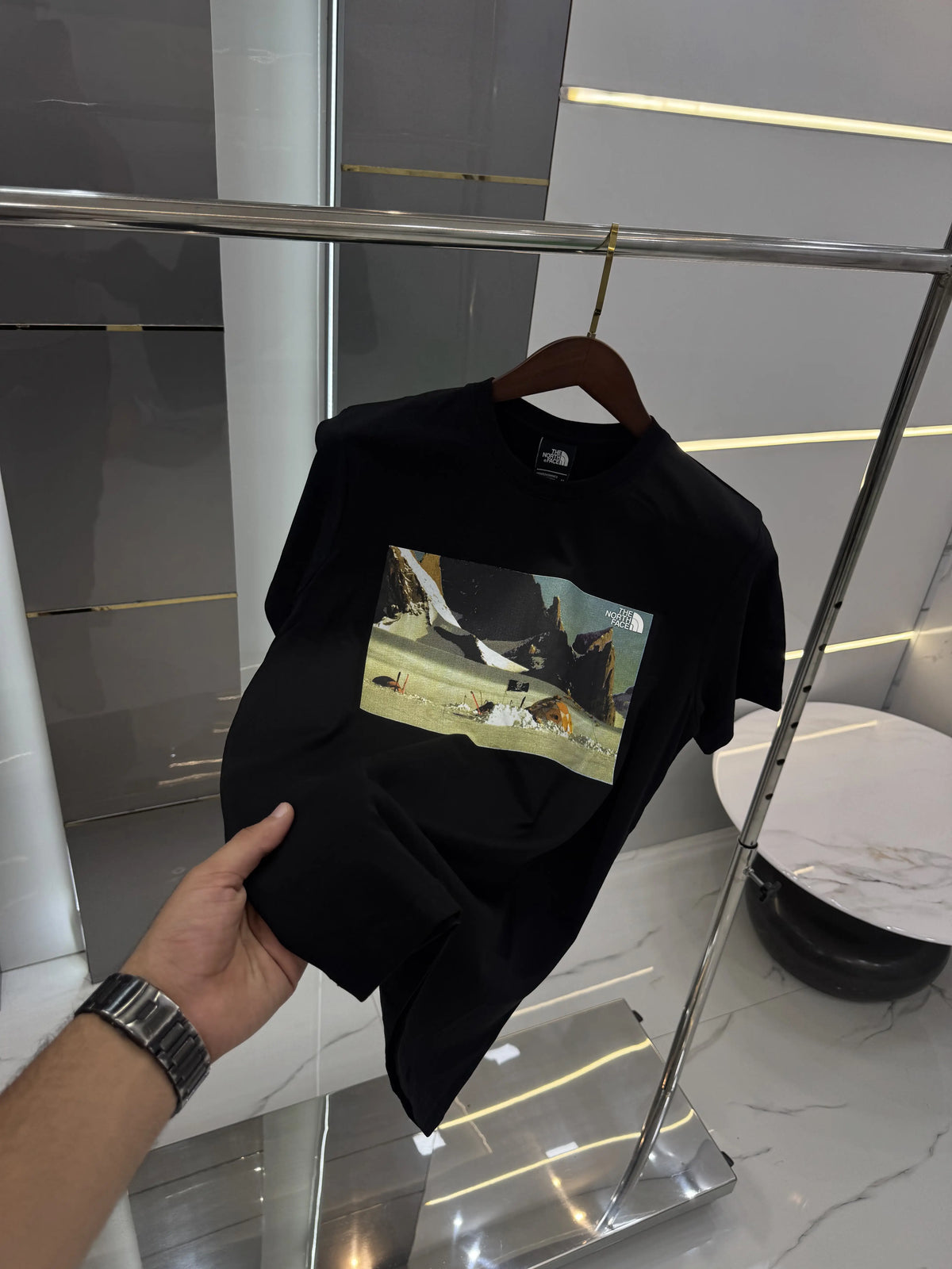 The North Face Black Logo Print Premium T-Shirt