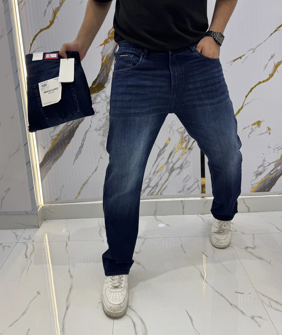 Calvin Klei n Blue Shade Imported Denim