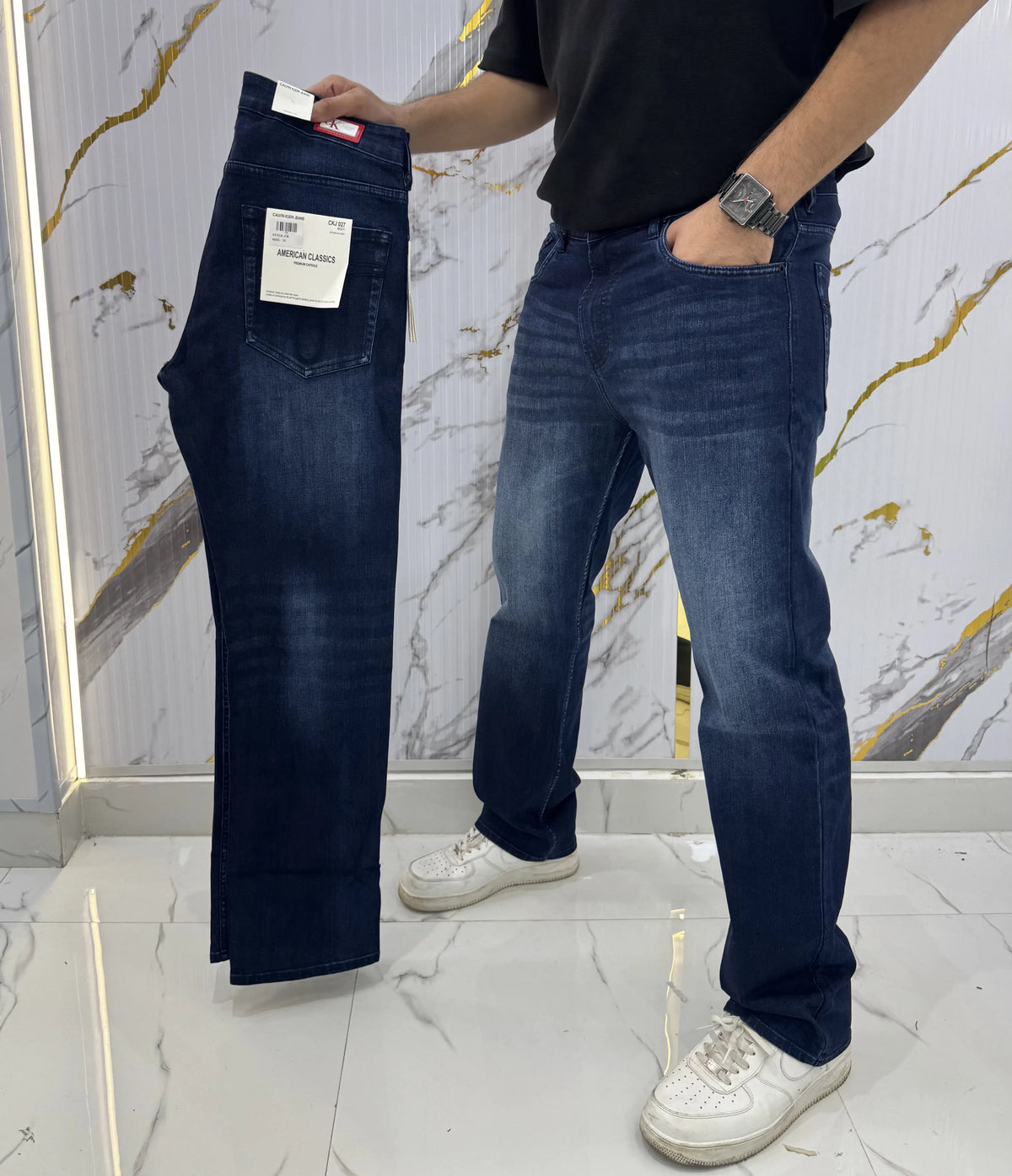Calvin Klei n Blue Shade Imported Denim
